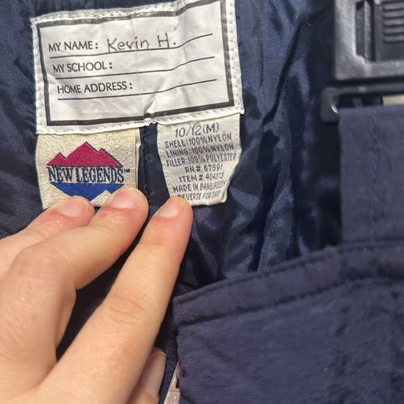 blue kids snowpants size medium overalls - Picture 2 of 12